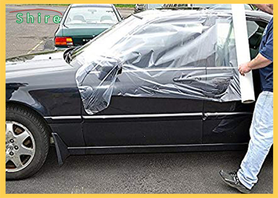 Damaged Vehicles Outdoor Storage PE Self Adhering Collision Wrap Film